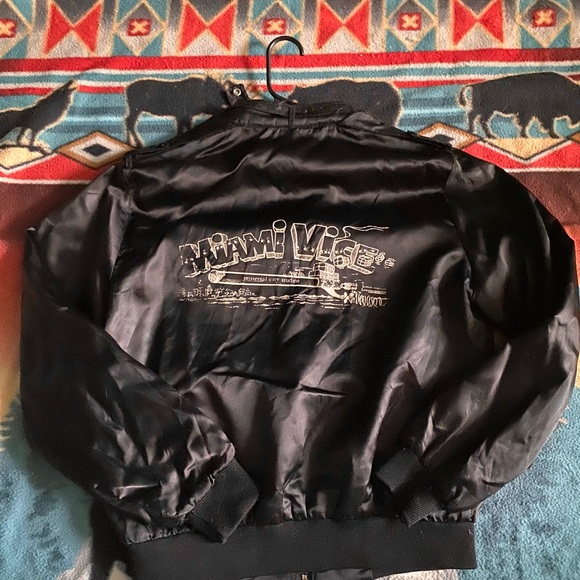 Vintage Other - Vintage Black Miami Vice Graphic Jacket